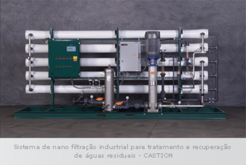 Sistema de nano filtração industrial para tratamento e recuperação de águas
residuais