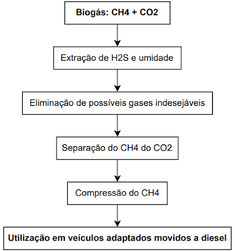 Aplicação do biogás como alternativa de substituição ao diesel